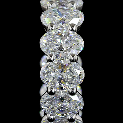 3.18 CTTW Oval Lab Diamond Huggies Earring (E Color and VS Clarity)