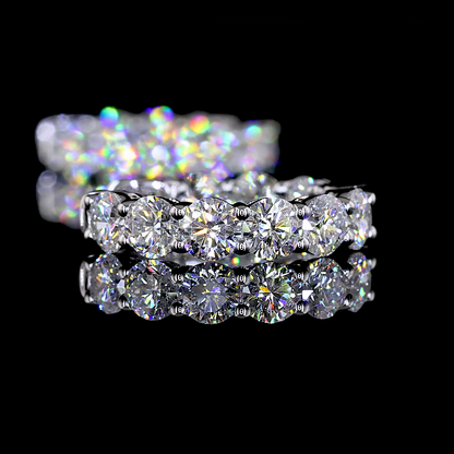 1.89 CTTW Round Lab Diamond Huggies Earring (E/F Color and VS/VS1 Clarity)