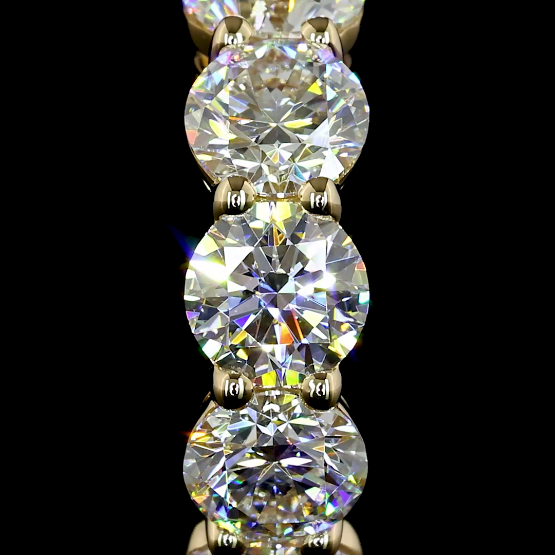 2.04 CTTW Round Lab Diamond Huggies Earring (E Color and VS Clarity)