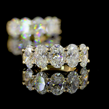 2.07 CTTW Oval Lab Diamond Huggies Earring (E Color and VS Clarity)