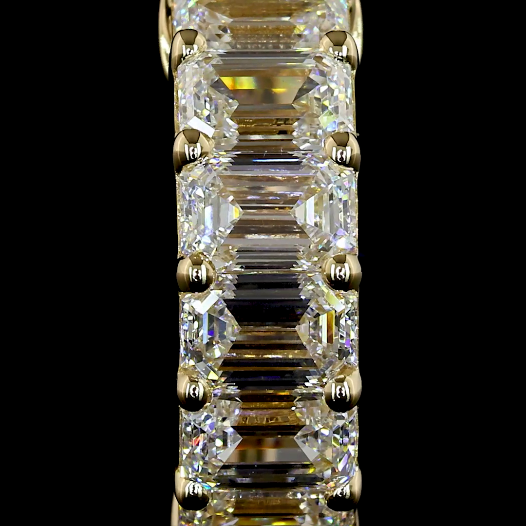 2.07 CTTW Emerald Lab Diamond Huggies Earring (E Color and VS Clarity)