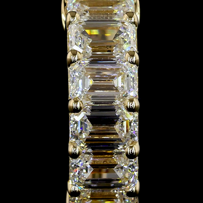 2.07 CTTW Emerald Lab Diamond Huggies Earring (E Color and VS Clarity)