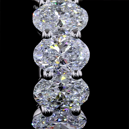 2.12 CTTW Oval Natural Diamond Huggies Earring 14.29mm (H Color and SI Clarity)