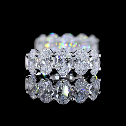 2.12 CTTW Oval Natural Diamond Huggies Earring 14.29mm (H Color and SI Clarity)