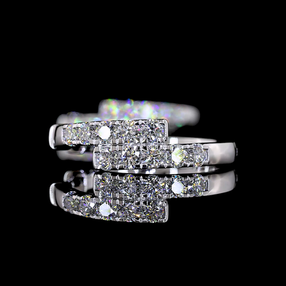 1.25 CTTW Round Lab Diamond Huggies Earring (F Color and VS2 Clarity)