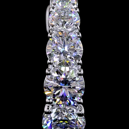 1.54 CTTW Round Lab Diamond Huggies Earring (E Color and VS Clarity)