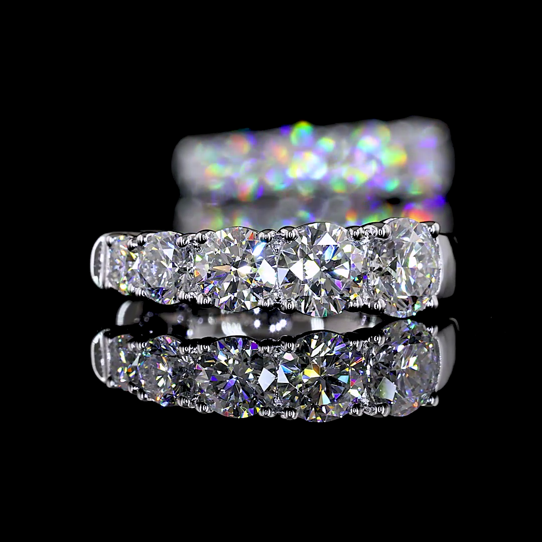 1.54 CTTW Round Lab Diamond Huggies Earring (E Color and VS Clarity)