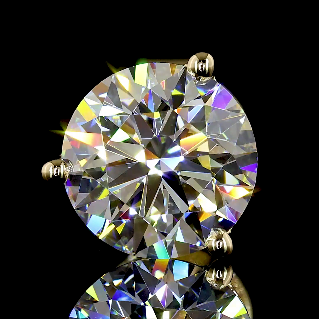 2.06 CTTW Round Lab Diamond Martini Earring (E Color and VVS2 Clarity)