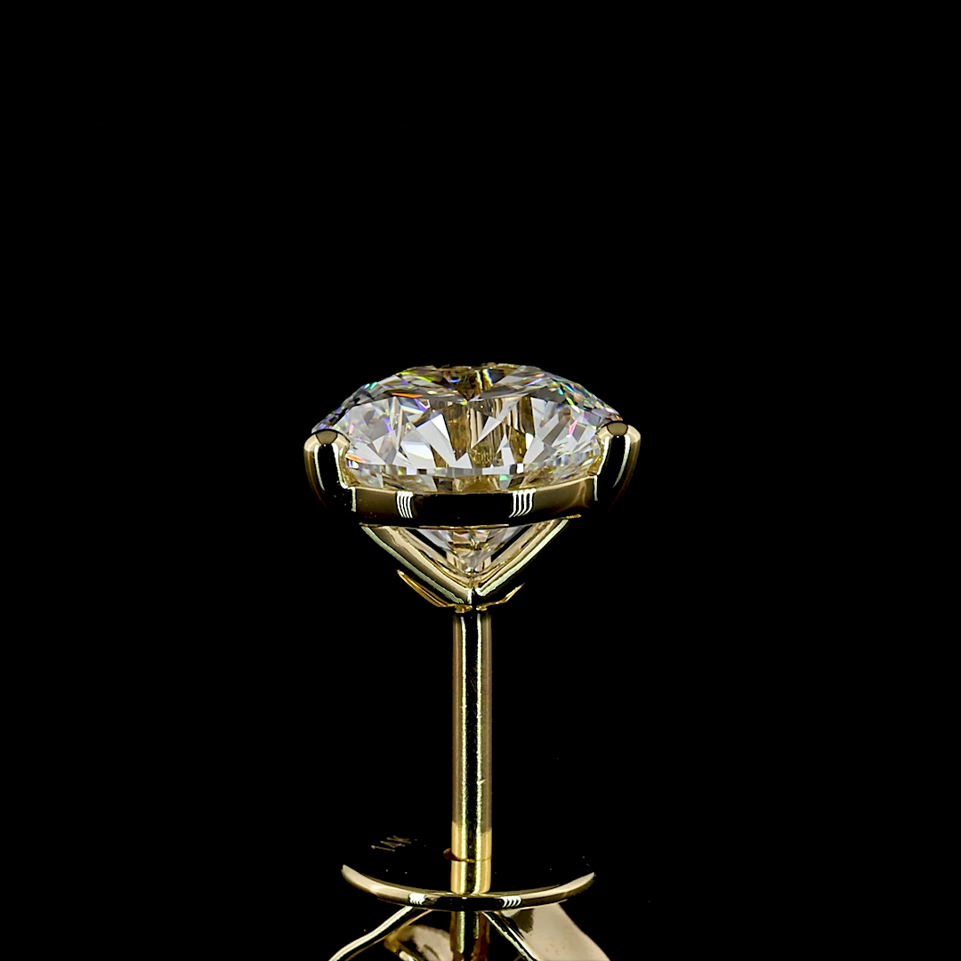 2.06 CTTW Round Lab Diamond Martini Earring (E Color and VVS2 Clarity)