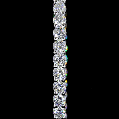 3.07 CTTW Round Lab Grown Diamond Hoops Earring 35mm (E Color and VS Clarity)
