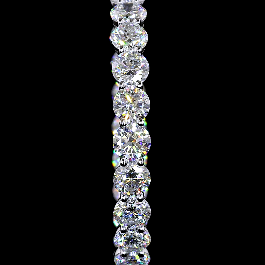 10.21 CTTW Round Lab Diamond Hoops Earring (E Color and VS1 Clarity)
