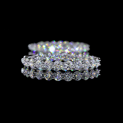 10.21 CTTW Round Lab Diamond Hoops Earring (E Color and VS1 Clarity)