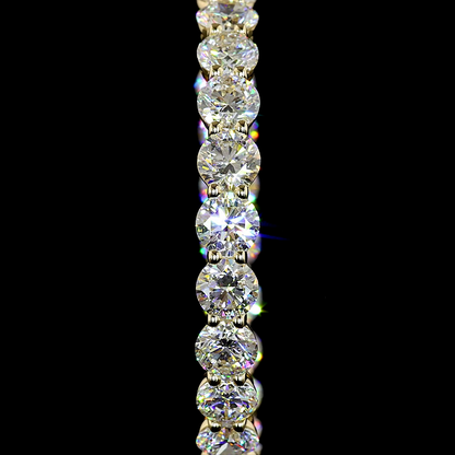 10.06 CTTW Round Lab Grown Diamond Hoops Earring 30mm (E Color and VS Clarity)