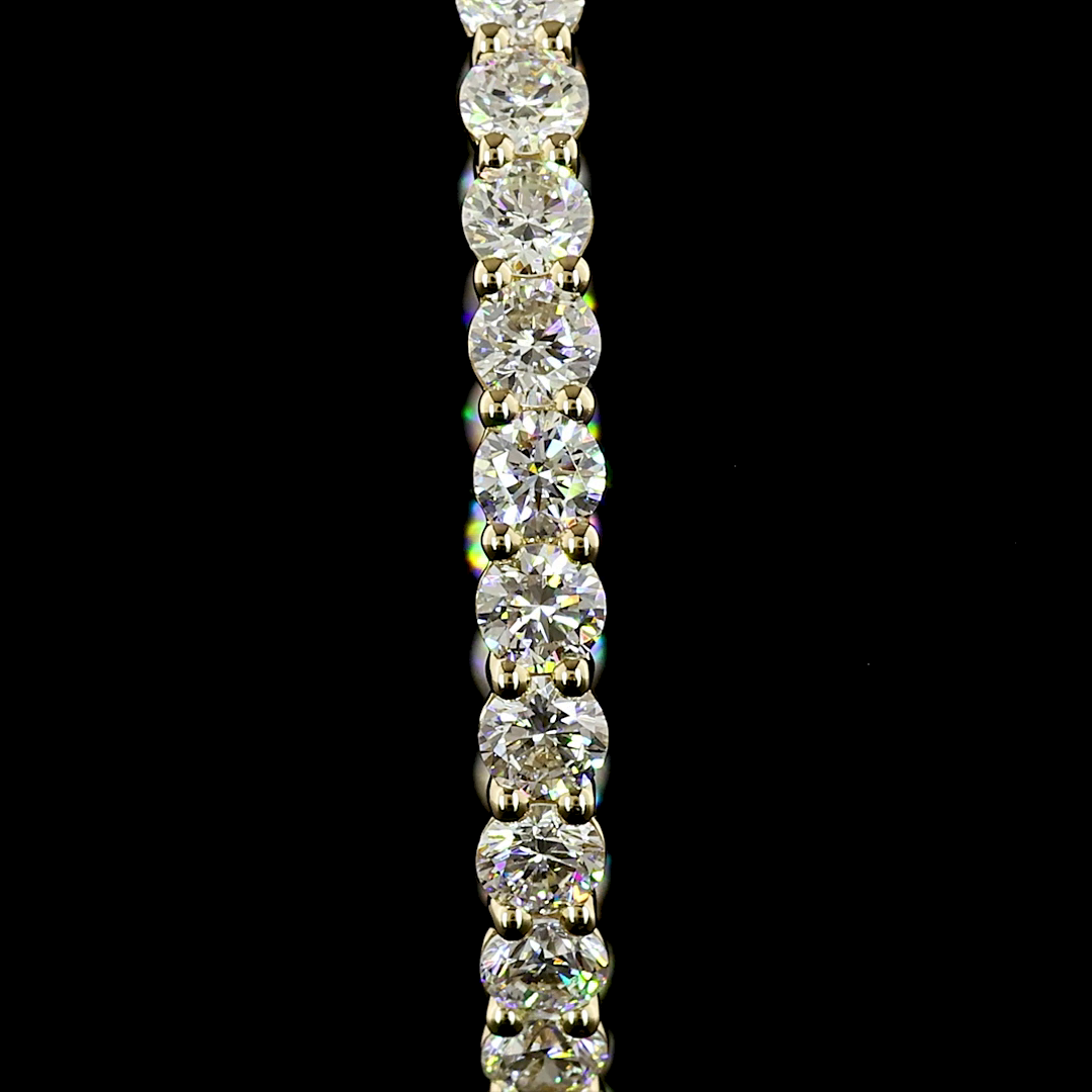 3.02 CTTW Round Lab Grown Diamond Hoops Earring 27.22mm (E Color and VS1 Clarity)
