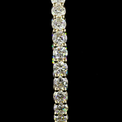 3.02 CTTW Round Lab Grown Diamond Hoops Earring 27.22mm (E Color and VS1 Clarity)