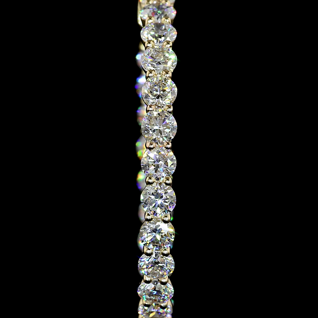 4.54 CTTW Round Lab Grown Diamond Hoops Earring 30mm (E Color and VS1 Clarity)