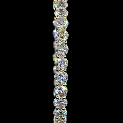 4.54 CTTW Round Lab Grown Diamond Hoops Earring 30mm (E Color and VS1 Clarity)