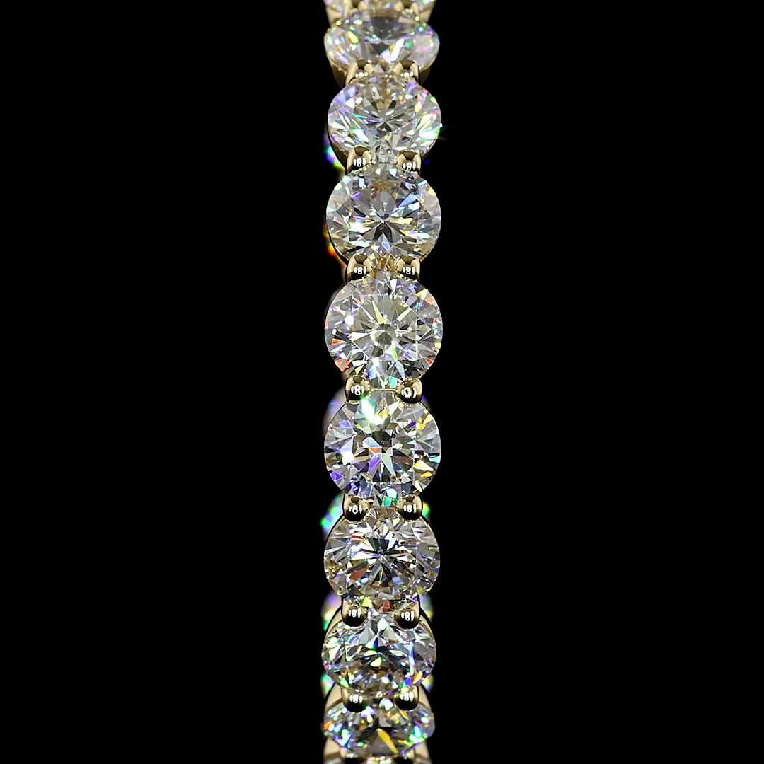 7.35 CTTW Round Lab Diamond Hoops Earring (E Color and VS1 Clarity)