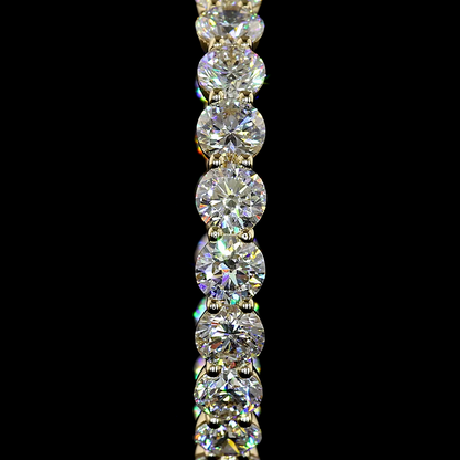 7.35 CTTW Round Lab Diamond Hoops Earring (E Color and VS1 Clarity)