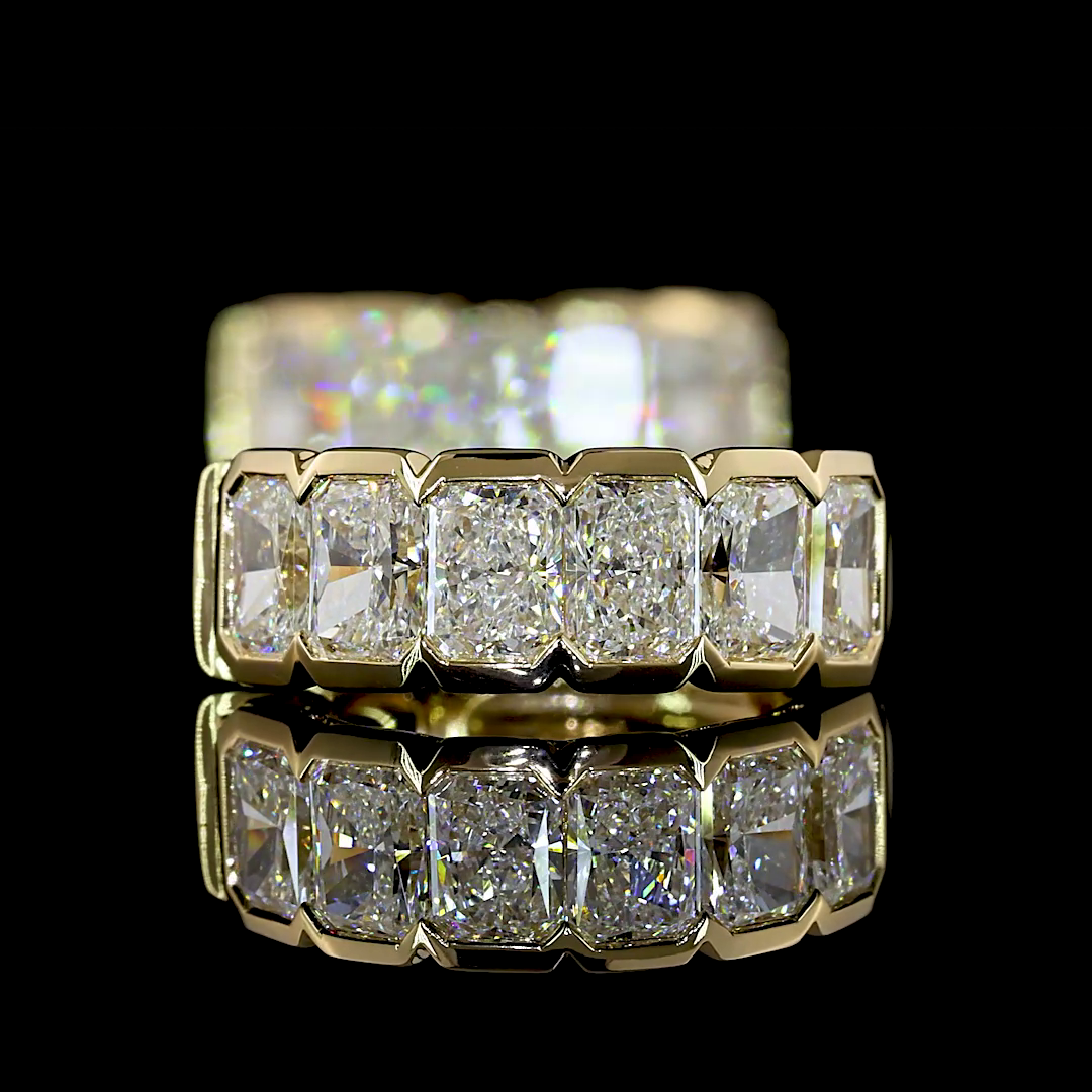 1.98 CTTW Radiant Lab Diamond Huggies Earring (F Color and VS+ Clarity)