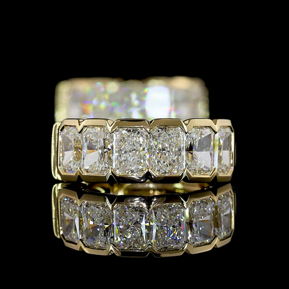 1.98 CTTW Radiant Natural Diamond Huggies Earring 14.9mm (F Color and VS+ Clarity)