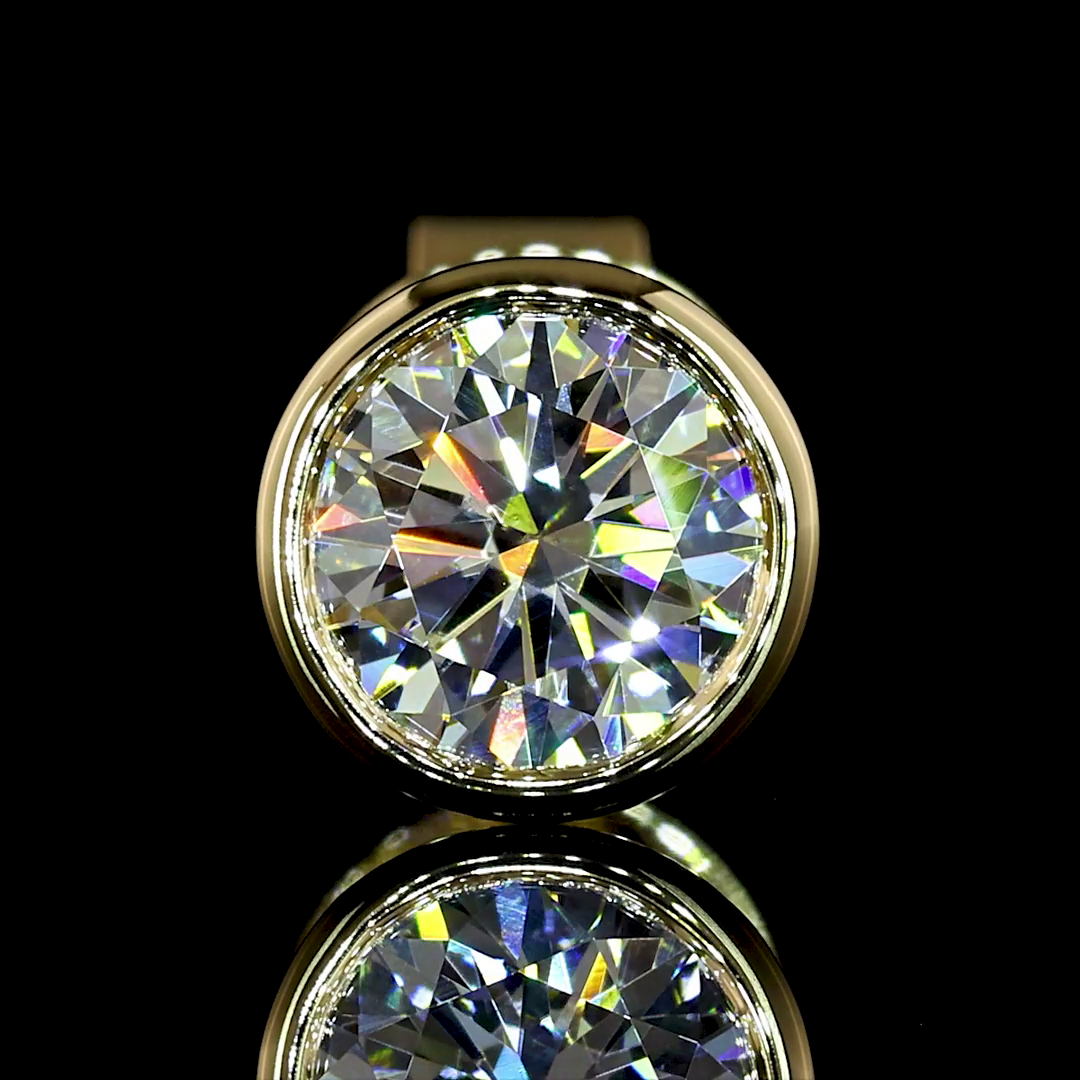 1.04 CTTW Round Lab Diamond Studs Earring (F Color and VS2 Clarity)