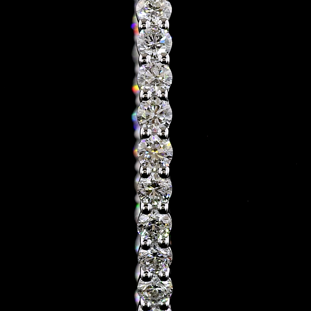 2.01 CTTW Round Lab Grown Diamond Hoops Earring 30mm (E Color and VS1 Clarity)