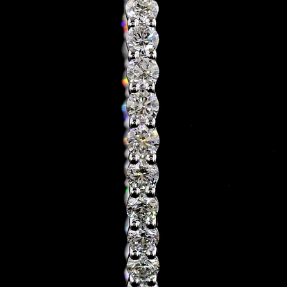 2.01 CTTW Round Lab Grown Diamond Hoops Earring 30mm (E Color and VS1 Clarity)