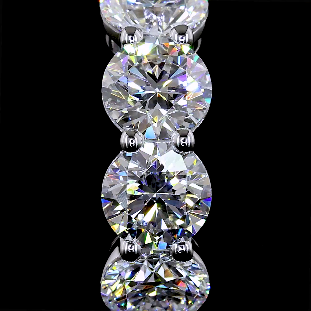 1.94 CTTW Round Lab Diamond Huggies Earring (E Color and VS1 Clarity)