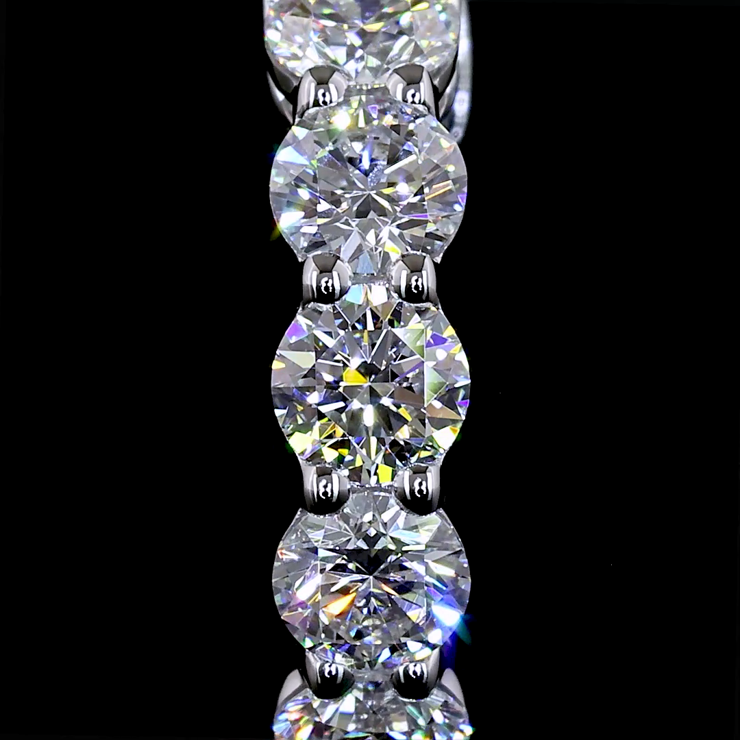 1.02 CTTW Round Lab Diamond Huggies Earring (E Color and VS1 Clarity)