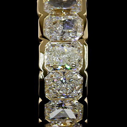 2.07 CTTW Radiant Lab Grown Diamond Huggies Earring 14.9mm (E Color and VS1 Clarity)