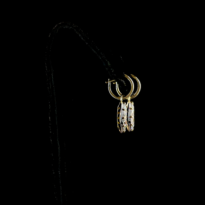 4.06 CTTW Marquise Lab Grown Diamond Hanging Earring Size 26.4 (F/E Color and VS1/VVS2 Clarity)