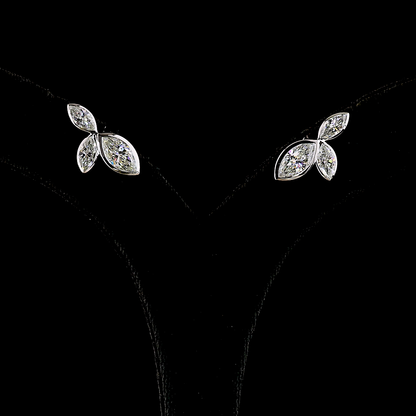 3.20 CTTW Marquise Lab Diamond Studs Earring (E Color and VS1 Clarity)