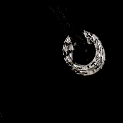 3.16 CTTW Radiant Lab Diamond Huggies Earring (E Color and VS1 Clarity)