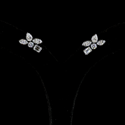 2.36 CTTW MIX Lab Diamond Crawler Earring (E Color and VS1 Clarity)