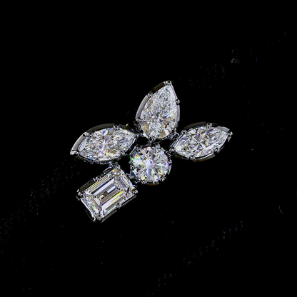 2.36 CTTW MIX Lab Diamond Crawler Earring (E Color and VS1 Clarity)