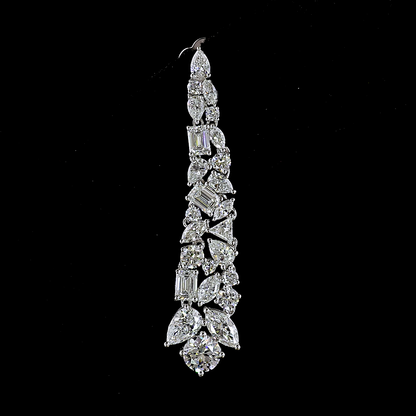 4.52 CTTW MIX Lab Diamond Hanging Earring (E Color and VS1 Clarity)