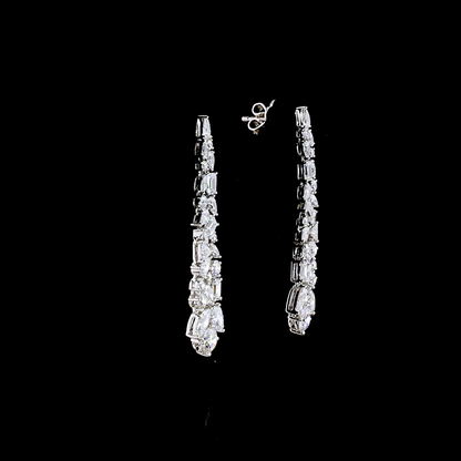 4.52 CTTW MIX Lab Diamond Hanging Earring (E Color and VS1 Clarity)
