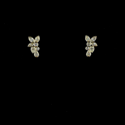 1.14 CTTW MIX Lab Diamond Crawler Earring (G-H Color)