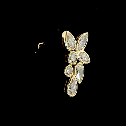1.14 CTTW MIX Lab Diamond Crawler Earring (G-H Color)