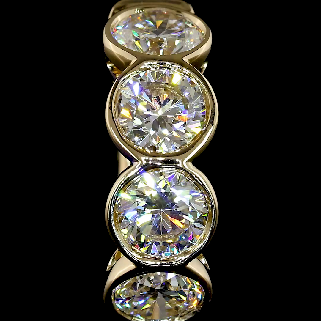 2.07 CTTW Round Lab Diamond Huggies Earring (H Color and SI Clarity)