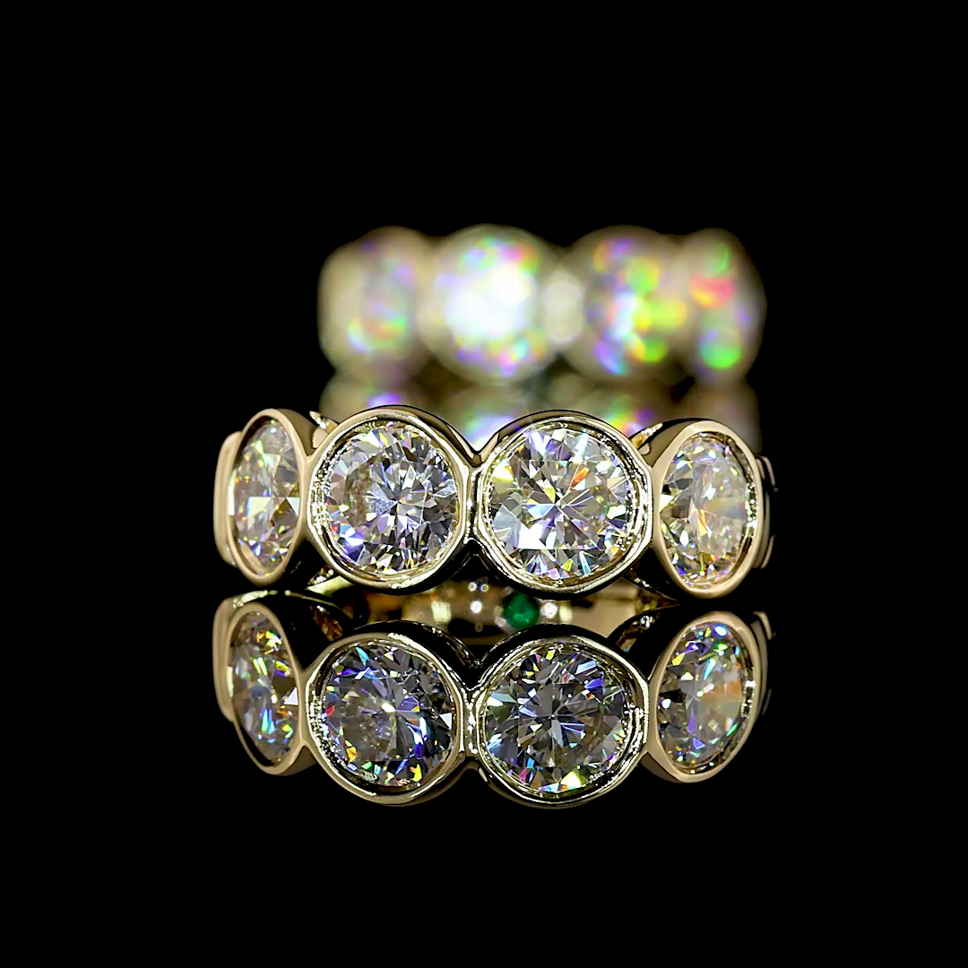 2.07 CTTW Round Lab Diamond Huggies Earring (H Color and SI Clarity)