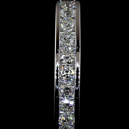 1.07 CTTW Round Lab Diamond Huggies Earring (H Color and VS Clarity)