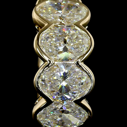 1.98 CTTW Oval Natural Diamond Huggies Earring 14.33mm (F Color and VS Clarity)