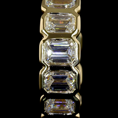 1.92 CTTW Emerald Natural Diamond Huggies Earring 14.33mm (H Color and SI Clarity)