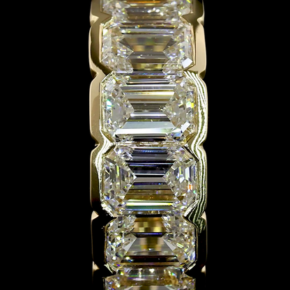 2.04 CTTW Emerald Natural Diamond Huggies Earring 13.52mm (H Color and SI Clarity)