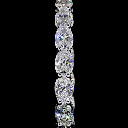 5.02 CTTW Oval Lab Diamond Hoops Earring (H Color and SI Clarity)