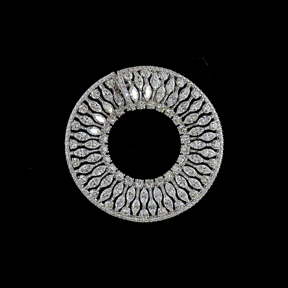 12.22 CTTW Marquise Natural Diamond Crawler Earring (H Color and SI Clarity)