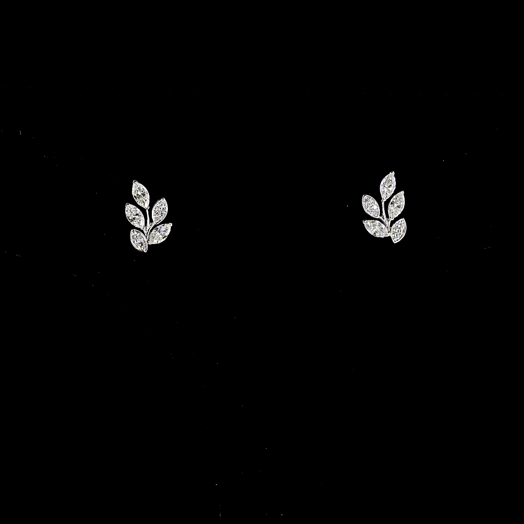 0.63 CTTW Marquise Lab Diamond Crawler Earring (F+ Color and VS+ Clarity)