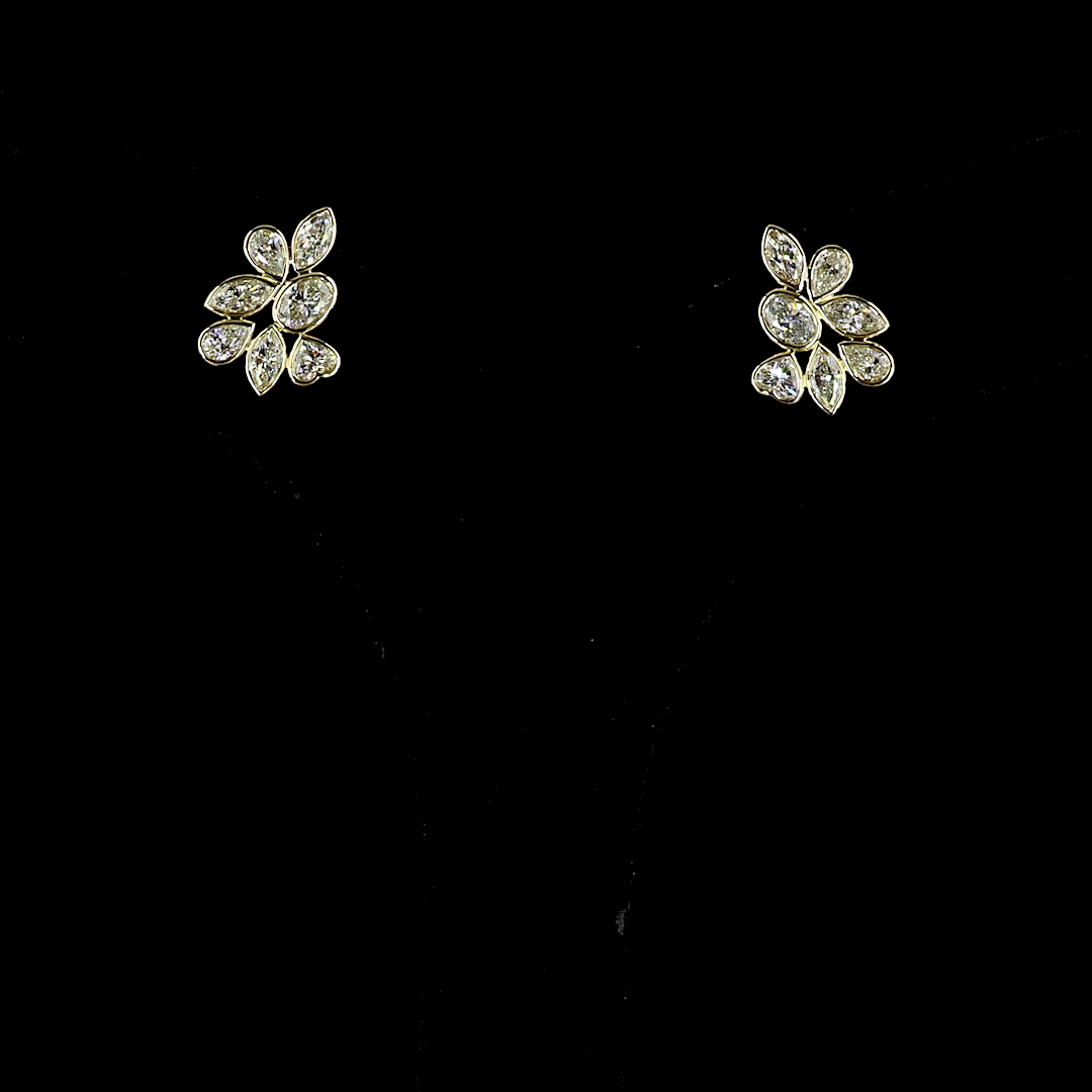 1.79 CTTW MIX Lab Diamond Crawler Earring (E Color and VS1 Clarity)